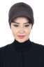 Sandra - Turbante Di Cotone Marrone - Ayse Turban