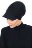 Sandra - Turbante Di Cotone Nero - Ayse Turban