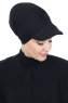 Sandra - Turbante Di Cotone Nero - Ayse Turban