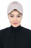 Sandra - Turbante Di Cotone Taupe - Ayse Turban