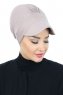 Sandra - Turbante Di Cotone Taupe - Ayse Turban