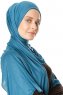 Seda - Hijab Jersey Blu Petrolio - Ecardin