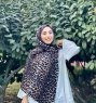 Shahnaz - Hijab Di Cotone Fantasia Leopardo Nero