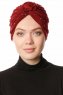 Shereen - Turbante Crepe Chiffon Bordò - Sehr-i Sal
