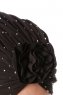 Shereen - Turbante Crepe Chiffon Nero - Sehr-i Sal