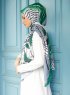 Yumna - Hijab Fantasia Verde Scuro