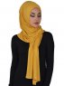Sofia - Hijab Cotone Pratico Mostarda