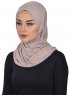 Sofia - Hijab Cotone Pratico Taupe