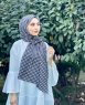 Soheila - Hijab Di Cotone Fantasia Nero & Marrone