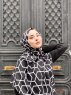 Sora - Hijab Fantasia Di Cotone Nero - Mirach