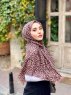 Suha - Hijab Di Cotone Fantasia Leopardo Marrone