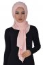 Tamara - Hijab Cotone Pratico Rosa Antico