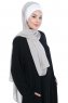 Vera - Hijab Chiffon Pratico Creme & Taupe