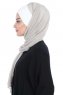 Vera - Hijab Chiffon Pratico Creme & Taupe
