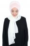 Vera - Hijab Chiffon Pratico Rosa Antico & Creme