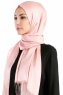 Verda Gammelrosa Satin Hijab Sjal Madame Polo 130015-2