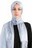 Verda Grå Satin Hijab Sjal Madame Polo 130012-1