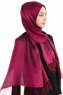Verda Lila Satin Hijab Sjal Madame Polo 130014-4