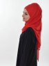 Viola Röd Chiffon Hijab Ayse Turban 325506b