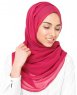 Virtual Pink - Fuschia Poly Chiffon Hijab 5RA49b