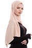 Yara - Hijab Crepe Pratico One Piece Beige