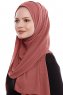 Yara - Hijab Crepe Pratico One Piece Clay