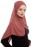 Yara - Hijab Crepe Pratico One Piece Clay
