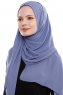 Yara - Hijab Crepe Pratico One Piece Indaco