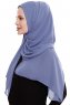 Yara - Hijab Crepe Pratico One Piece Indaco