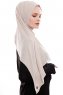 Yara - Hijab Crepe Pratico One Piece Taupe Chiaro