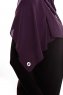 Yara - Hijab Crepe Pratico One Piece Viola Scuro