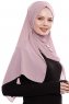 Yara - Hijab Crepe Pratico One Piece Rosa Scuro