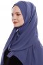 Yara - Hijab Crepe Pratico One Piece Royal Blue