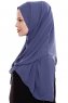 Yara - Hijab Crepe Pratico One Piece Royal Blue