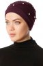 Yaren - Turbante Crepe Chiffon Viola - Sehr-i Sal