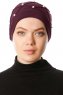 Yaren - Turbante Crepe Chiffon Viola - Sehr-i Sal