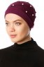 Yaren - Turbante Crepe Chiffon Prugna - Sehr-i Sal
