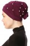 Yaren - Turbante Crepe Chiffon Prugna - Sehr-i Sal