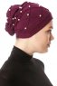 Yaren - Turbante Crepe Chiffon Prugna - Sehr-i Sal