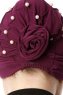 Yaren - Turbante Crepe Chiffon Prugna - Sehr-i Sal