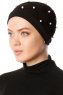 Yaren - Turbante Crepe Chiffon Nero - Sehr-i Sal