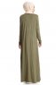 Yasmin - Cardigan Lungo Khaki
