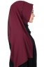 Ylva - Hijab Chiffon Pratico Prugna & Nero
