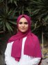 Zahra - Hijab Cerise In Crêpe - Mirach