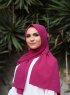 Zahra - Hijab Cerise In Crêpe - Mirach