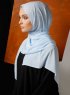 Zahra Ljusblå Crepe Hijab Mirach 110024b