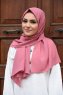 Zahra - Hijab Rosa Scuro In Crêpe - Mirach