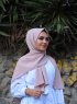 Zahra - Hijab Pale Pink In Crêpe - Mirach