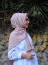 Zahra - Hijab Pale Pink In Crêpe - Mirach