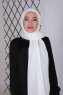 Zahra - Hijab Bianca In Crêpe - Mirach